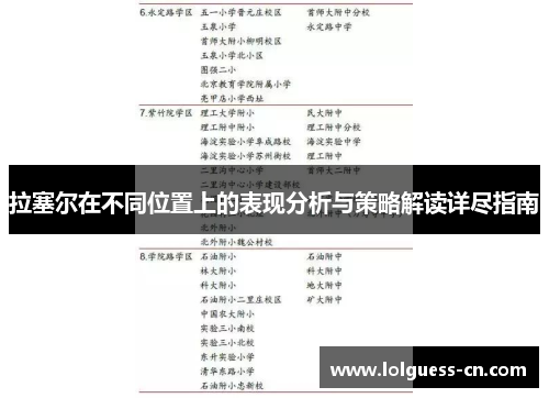拉塞尔在不同位置上的表现分析与策略解读详尽指南